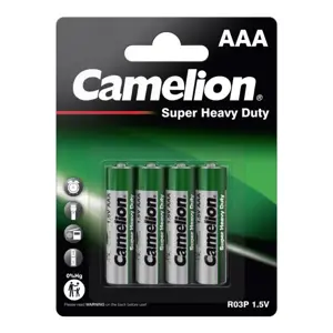Camelion Super Heavy Duty AAA (R03), Green, 4 pcs 1-pack maitinimo elementai