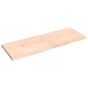 Stalviršis, 140x50x(2-4)cm, neapdorotas ąžuolo medienos masyvas