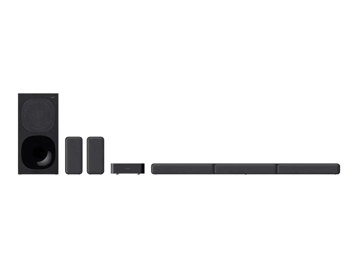 "Sony HT-S40R", 5.1 kanalų, 600 W, "Dolby Digital", "Dolby Dual Mono", 90 W, 90 W, 75 W