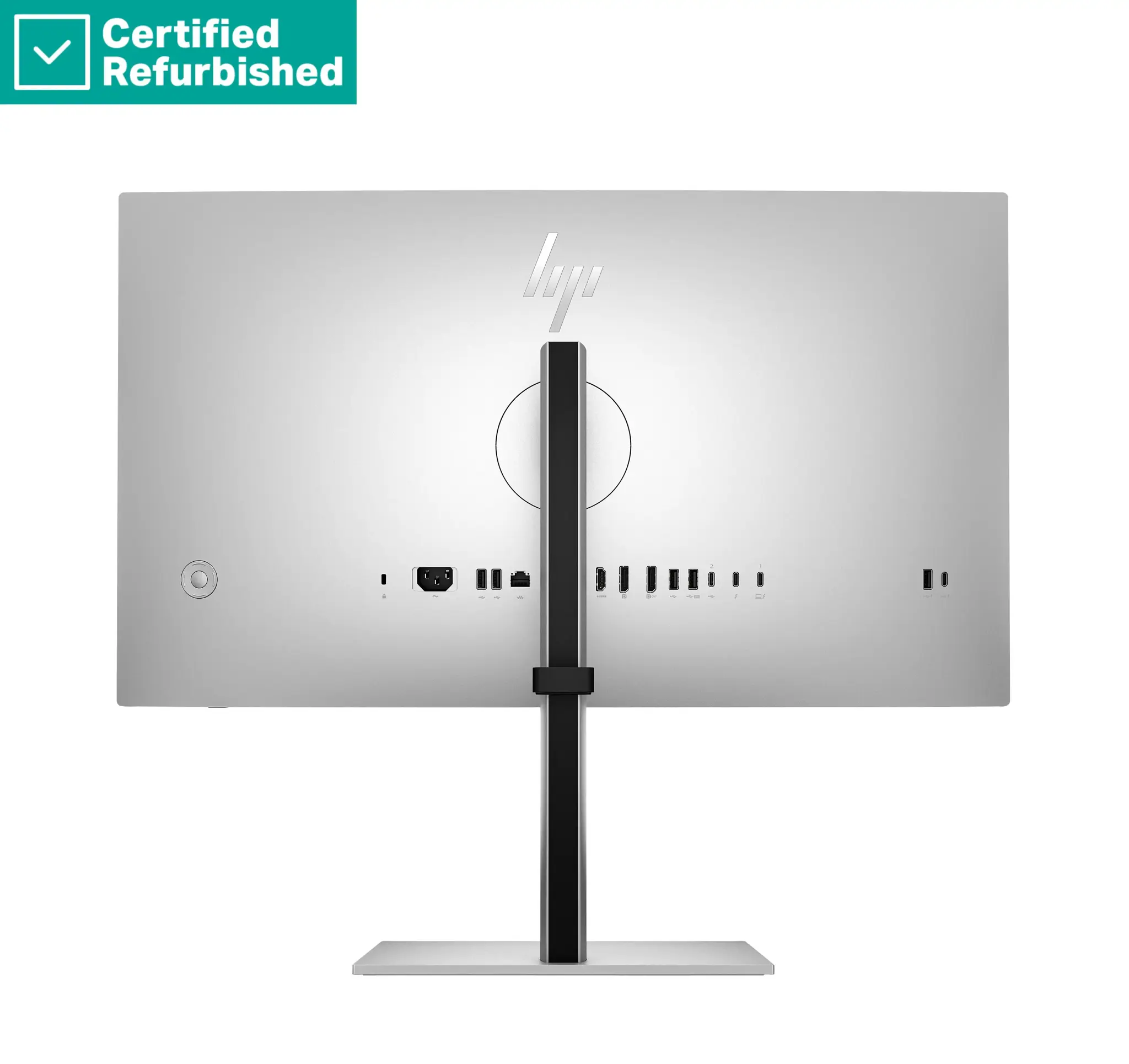 RENEW SILVER HP 727pu Series 7 Pro QHD TB4 Charging Monitor - 27" 2560x1440 QHD 400-nit 120Hz AG, IPS Black HDR 400, USB-C(100W/15W)/HDMI/DisplayPort Daisy-Chain, 5x USB-A, RJ-45 LAN, height adjustable/tilt/swivel/pivot, 1 years