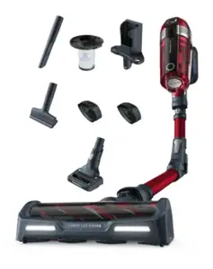 "Tefal TY9879WO", be maišelio, juoda, raudona, 0,9 l, sausas, cikloninis, plikos grindys, kilimas, …