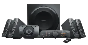 "Logitech" Z906 THX erdvinio garso, 5.1 kanalų, 500 W, universalus, juodas, 1000 W, IR