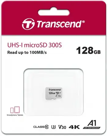 TRANSCEND 128GB UHS-I U3A1 microSD