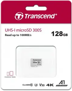 TRANSCEND 128GB UHS-I U3A1 microSD