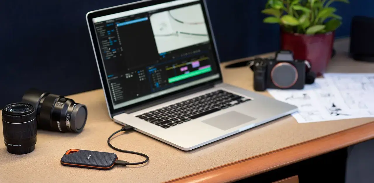 "SanDisk Extreme PRO" nešiojamasis SSD diskas V2 V2 1.0TB USB 3.2 2000MB/s skaitymui, 2000MB/s rašymui