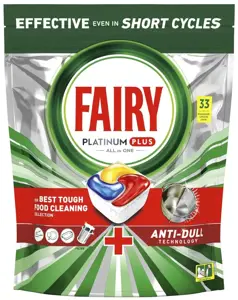 Automatinių indaplovių kapsulės FAIRY Platinum plus LEMON, 33 vnt.