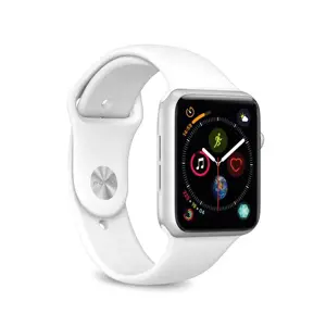 PURO ICON - Elastinis sportinis dirželis "Apple Watch" 38/40/41 mm (S / M ir M / L) (baltas)