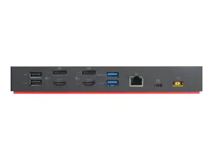 LENOVO ThinkPad Hybrid USB A/C dokas 2xDisplayPort 2xHDMI 2x3840x2160-60Hz 1Gbit LAN 1xUSB-C priekyje 5xUSB-A 2xUSB2.0 3xUSB3.0 (ES)