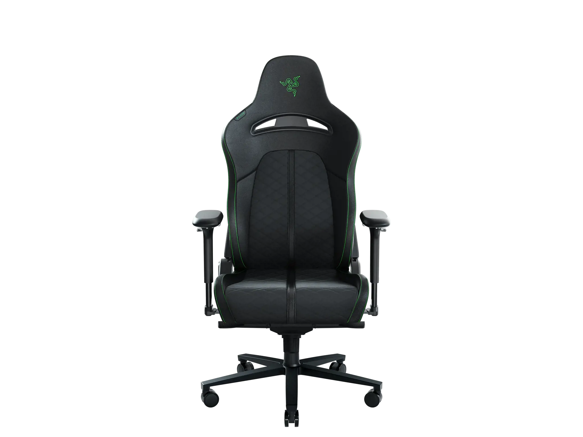 "Razer Enki" žaidimų kėdė su patobulintu pritaikymu, juoda/žalia