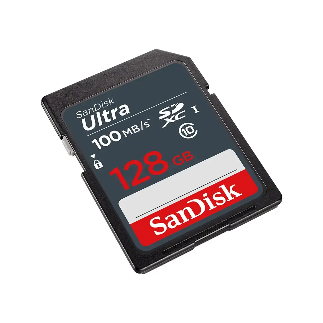 SANDISK Ultra 128GB SDHC atminties kortelė 100MB/s, 10 klasės UHS-I