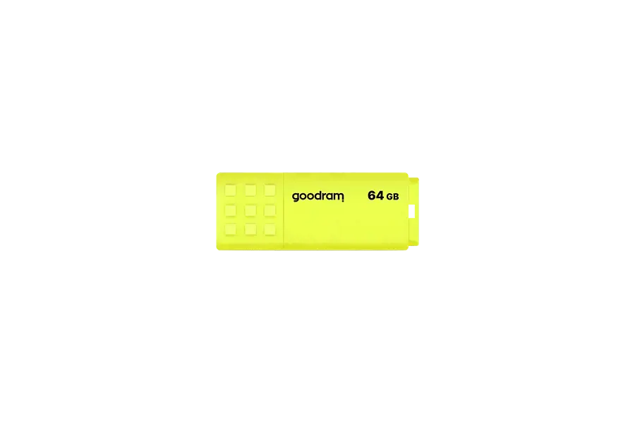"Goodram UME2", 64 GB, A tipo USB, 2.0, 20 MB/s, dangtelis, geltonos spalvos