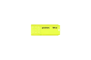 "Goodram UME2", 64 GB, A tipo USB, 2.0, 20 MB/s, dangtelis, geltonos spalvos