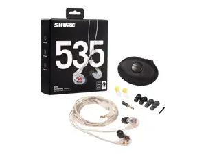 "Shure SE535" ausinės, skaidrios