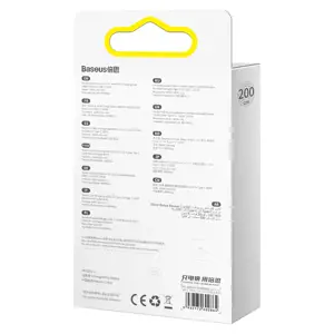 Baseus Crystal Shine Series cable USB cable for fast charging and data transfer USB Type C - USB Type C 100W 2m black (CAJY000701)