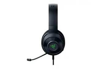 "Razer" žaidimų ausinės "Kraken V3 X" su įmontuotu mikrofonu, juodos spalvos, laidinės