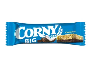 Javainių batonėlis CORNY BIG, kokosų ir šokolado, 50 g