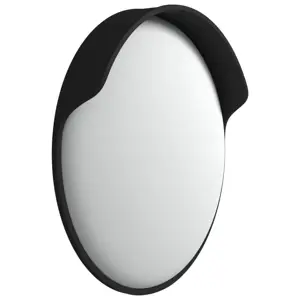 Sferinis lauko/kelio veidrodis, juodas, 45cm, polikarbonatas