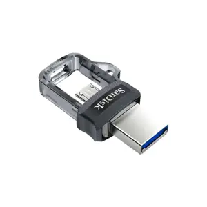 "SanDisk Ultra Dual Drive m3.0" 32 GB pilkos ir sidabrinės spalvos; EAN: 619659149598