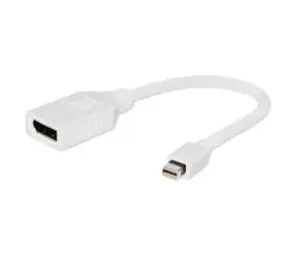 GEMBIRD A-MDPM-DPF-001-W Gembird adapteris Displayport mini(M) -> Displayport(F), baltas, su 10 cm …