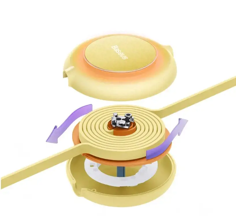 Baseus Bright Mirror 2 3in1 USB Type A cable - micro USB + Lightning + USB Type C 3.5A 1.1m yellow (CAMJ010011)