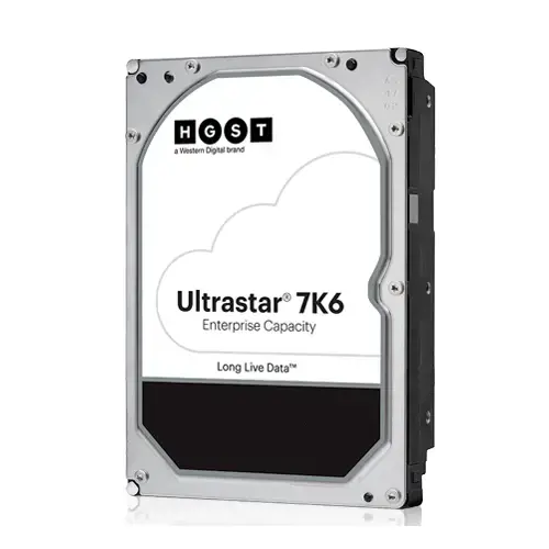 WESTERN DIGITAL Ultrastar 7K6 6TB kietasis diskas SATA 6Gb/s 512E SE 7200Rpm HUS726T6TALE6L4 24x7 3,5 colio urmu