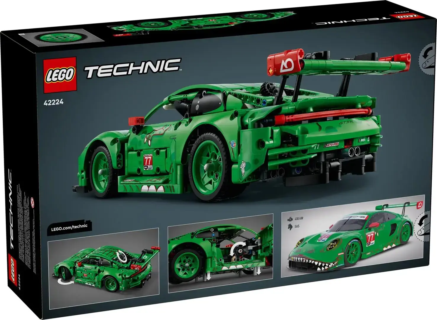 LEGO TECHNIC 42224 Porsche 911 GT3 R REXY AO Racing Car