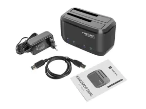NATEC NSD-0955 Natec KANGAROO DUAL 2,5/3,5 HDD USB 3.0 + kintamosios srovės adapteris