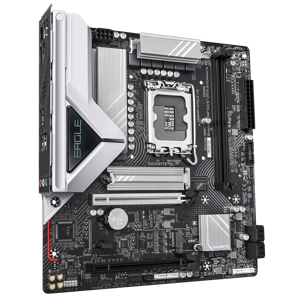 Gigabyte B860M EAGLE V2 | Processor family Intel | Processor socket LGA1851 | DDR5 | Supported hard disk drive interfaces SATA, M.2 | Number of SATA connectors 4