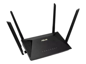 ASUS RT-AX1800U, Wi-Fi 6 (802.11ax), Dual-band (2.4 GHz / 5 GHz), Ethernet LAN, Black, Tabletop router