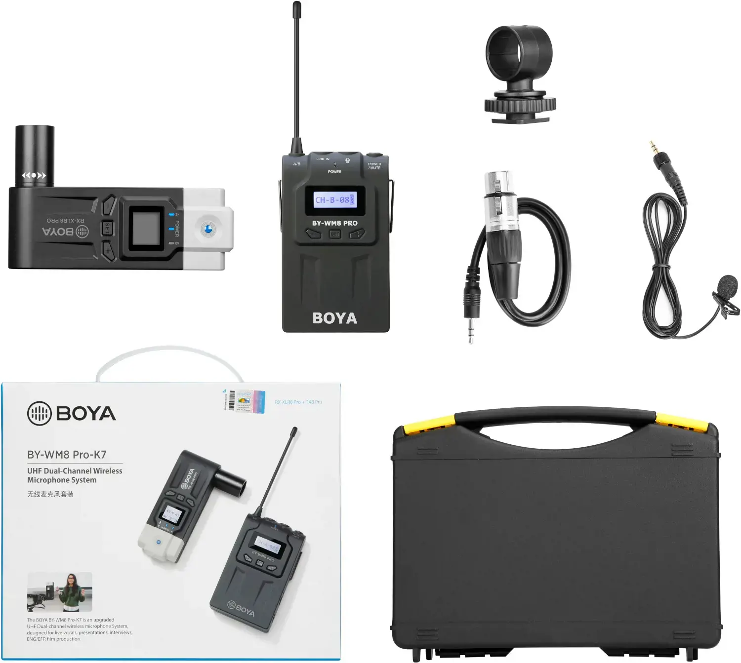 "Boya" belaidis mikrofonas BY-WM8 Pro-K7 UHF Wireless