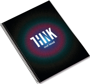 A4 Spiral Book 80sh 90G THINK BLACK Lin