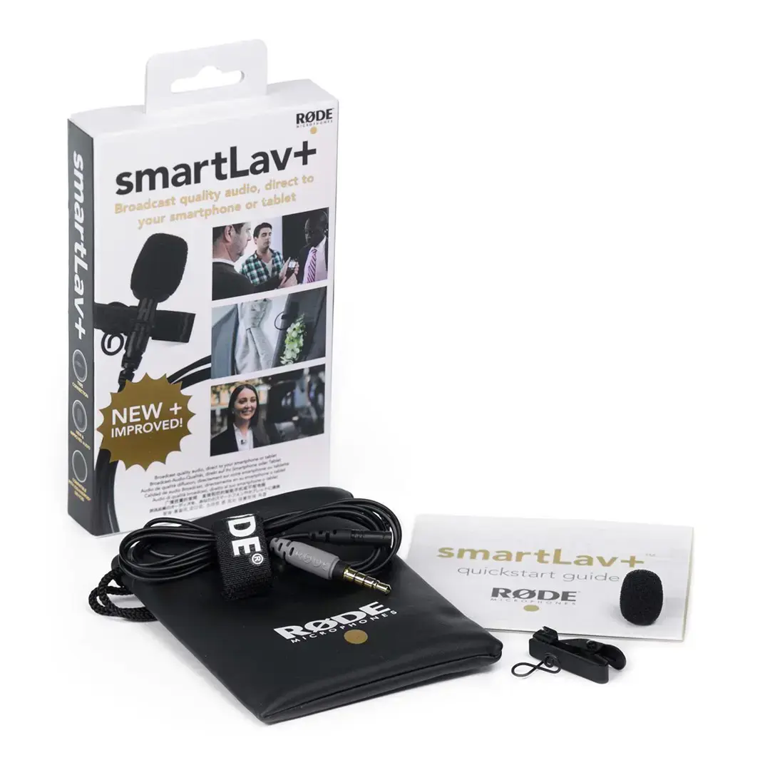 "RØDE smartLav+" juodas Lavalier/Lapel mikrofonas