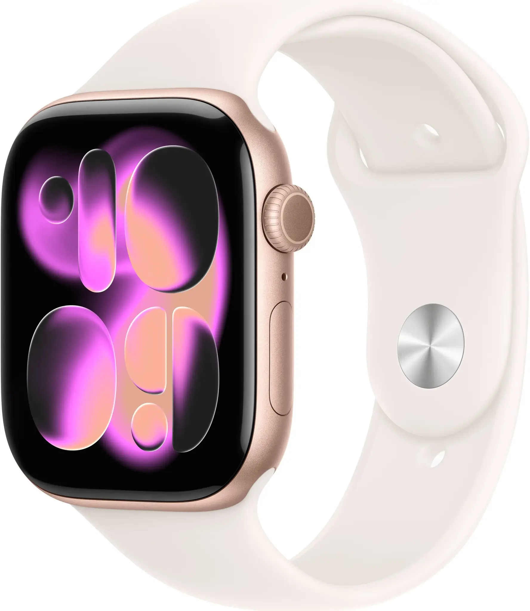 Apple Watch Series 11 GPS 46mm Rose Gold Aluminium Case with Light Blush Sport Band - S/M | Apple