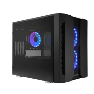 CHIEFTEC GM-02B-OP M2 mATX Gaming Cube 3xTempered glass 3x12cm adressable +5V RGB fan pre-installed 2xUSB 3.0 2xUSB 2.0
