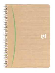 Sąsiuvinis su spirale OXFORD Touareg, A5, perdibto popier., 180 lapų, langeliais