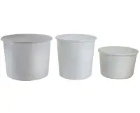 Statinė - kubilas maisto produktams, be dangčio, HDPE, 90 l, D 61 cm, H 38 cm, vnt