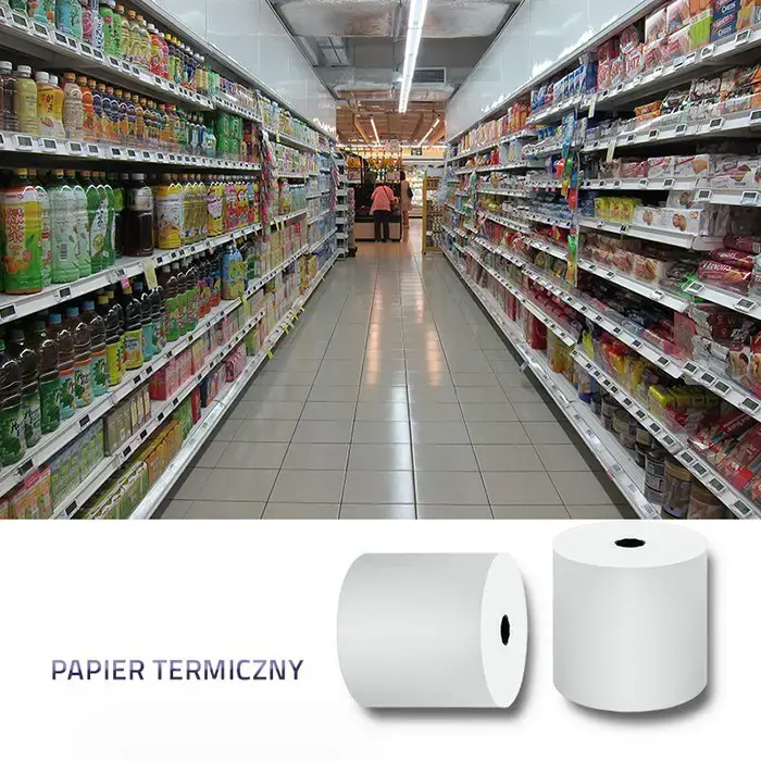 "Qoltec" terminis ritinėlis 80 x 80 | 55g/m2 | 10vnt | Be BPA