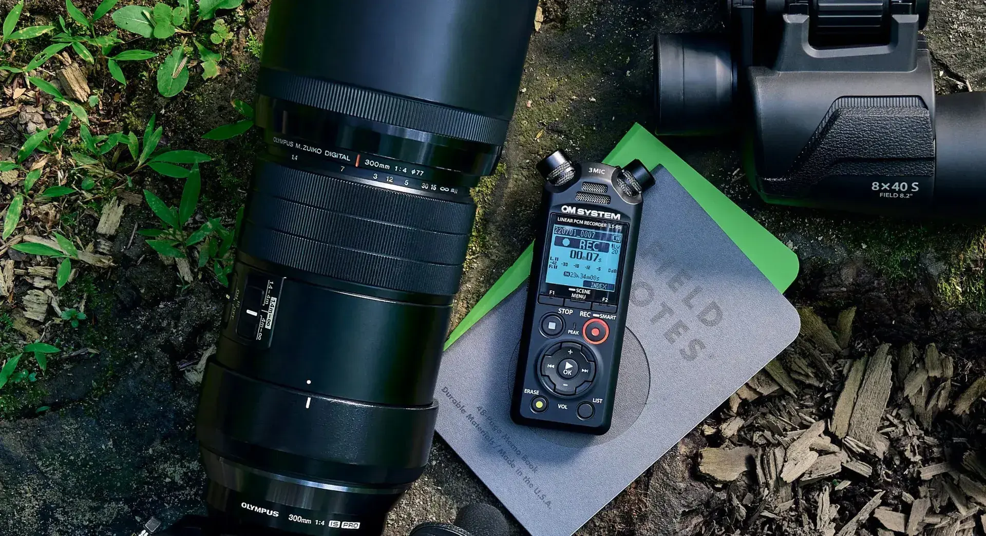 "Olympus" linijinis PCM diktofonas LS-P5 Įkraunamas, mikrofono jungtis, stereo, FLAC / PCM (WAV) / MP3, juodas, MP3 atkūrimas, 59 val. 35 min.