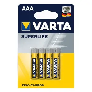 Varta Superlife AAA, Single-use battery, AAA, Alkaline, 1.5 V, 4 pc(s), Multicolour