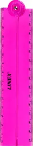 Liniuotė LINEX Folden 15/30 cm, rožinė
