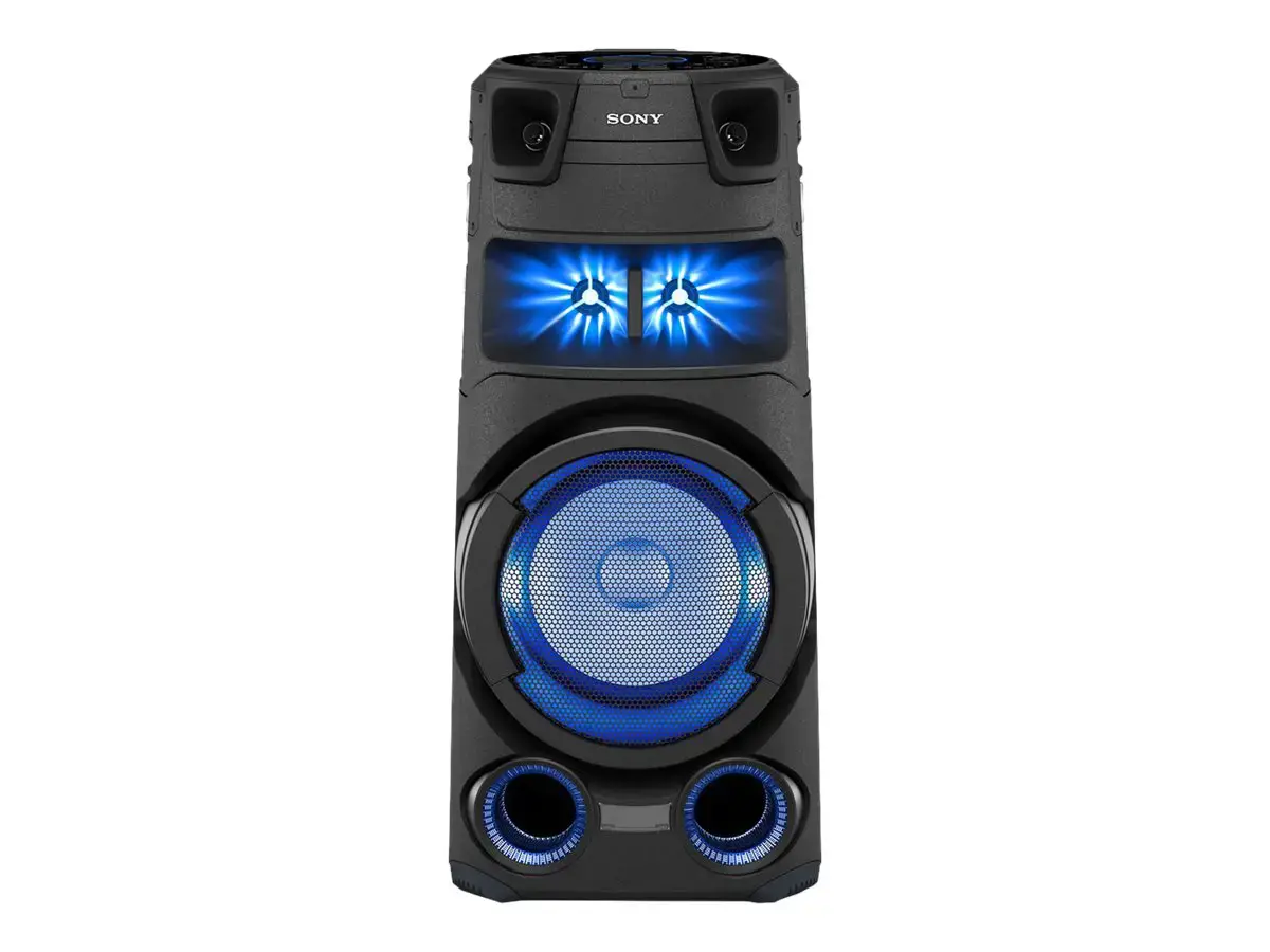 "Sony" didelės galios garso sistema MHC-V73D USB prievadas, FM radijas, NFC, "Bluetooth