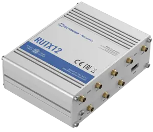 TELTONIKA RUTX12 Pramoninis 4G LTE maršrutizatorius Cat 6 Dual Sim 1x Gigabit WAN 3x Gigabit LAN WiFi 802.11 AC