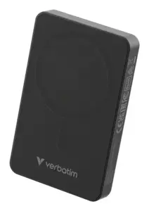 Verbatim 32227 Charge 'n' Go Essentials Magnetic Wireless Išorinė baterija Power Bank 10000mAh Juoda