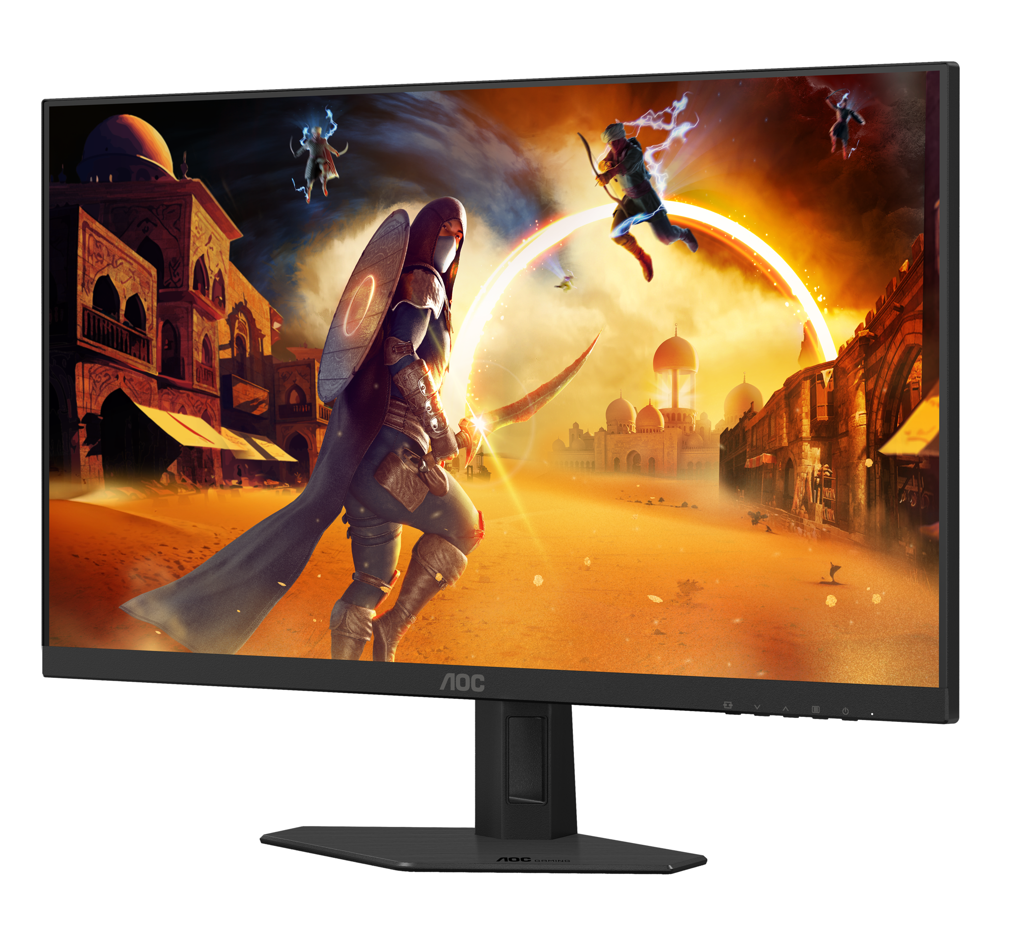AOC G4 27G4HRE Monitorius 27'' Fast IPS FHD 1920x1080, 1 ms, 300 cd/m2, 200 Hz, Juoda
