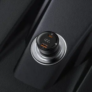 Baseus Superme Car charger, USB, USB-C, 100W (black)