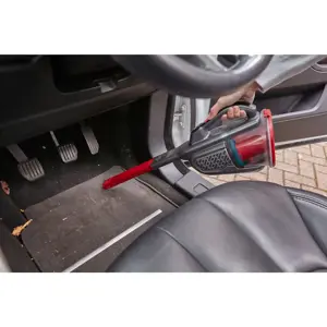 "Black &amp; Decker Dustbuster" juodas, raudonas dulkių siurblys be maišelio
