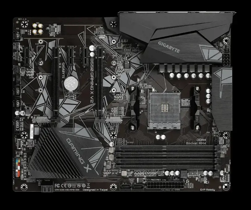 Gigabyte B550 Gaming X V2, AMD, Socket AM4, 3 kartos "AMD Ryzen™ 3", 3 kartos "AMD Ryzen 5", 3 kartos "AMD Ryzen™ 7", 3 kartos..., DDR4-SDRAM, 128 GB, DIMM