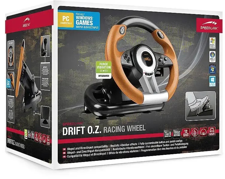 "Speedlink" lenktynių ratas "Drift O.Z." (SL-6695-BKOR-01)