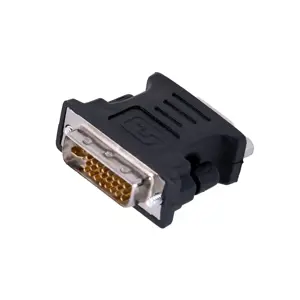 LANBERG AD-0012-BK "Lanberg" adapteris DVI-I(M)(24+5) Dual Link->VGA(15F)