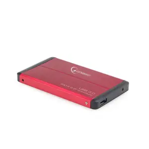 GEMBIRD EE2-U3S-2-R HDD/SSD korpusas Gembird, skirtas 2,5 SATA - USB 3.0, aliuminis, raudonos spalv…